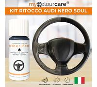 AUDI NERO SOUL Kit Rigenera Colore Volante Tonico Pelle Ritocco Interni Sline