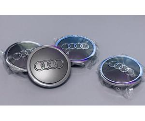 Audi Nuovi A1 A3 A4 A5 A6 Q3 Q5 TT 4B0601170A7ZJ Tappi Coprimozzo 4 Pezzi