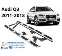 Audi Q3 '11 Coppia Set Pedane Laterali Scalette Sottoporta Predellini Alluminio