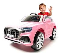 Audi Q8 12 V Rosa 2.4 Ghz RC Seggiolino Auto Elettrica Bambino Ruote Eva, per Bambini da 1 a 5 anni
