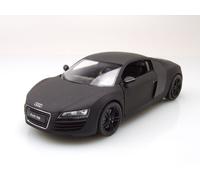 Audi R8 2009 Nero Opaco Modellino Auto 1:24 Welly