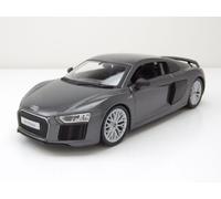 Audi R8 V10 Plus 2015 Grigio Metallizzato Modellino Auto 1:24 Maisto