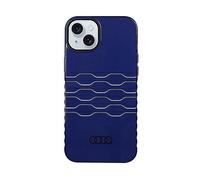 Custodia MagSafe Audi per iPhone 15 Plus, colore blu