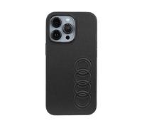 Audi AU-TPUPCIP13P-TT/D1-BK - Custodia in pelle sintetica per iPhone 13 Pro / 13 6.1", colore: Nero