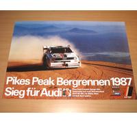 Audi Sport Quattro Pikes Peak Poster A1 Walter Röhrl / Stuck