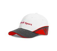 Audi Sport Tappo Cappello Baseball Berretto Kleinkinder Bambini Rosso Bianco