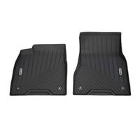 Audi Tappetini All-Weather, TPE con 20% Materiale Riciclato, Compatibile con Q6 e-tron dal 2024, con Anelli Audi in Contrasto, Nero, Set Anteriore, Su Misura