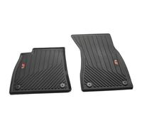 Audi Tappetini in Gomma TPE, Compatibile con A5/S5 B10 FU dal 2024, con Logo S, Nero, Set Anteriore, Originale