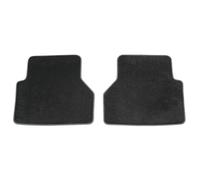 Audi Tappetini Premium in Velours, Compatibile con A6 (Typ C8 4A) e A7 (Typ C8 4K), Set Posteriore, Nero e Grigio Acciaio, Antiscivolo