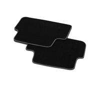 Audi Tappetini Premium in Velours, Compatibile con Audi, Antiscivolo, Nero/Grigio Acciaio, per Sedili Posteriori