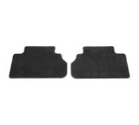 Audi Tappetini Premium in Velours, Compatibile con Audi, Antiscivolo, Nero/Grigio Acciaio, Set di 2 Pezzi, Posteriore