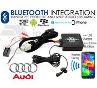 Audi Bluetooth Musica IN Streaming Vivavoce Chiamate Adattatore Aux MP3 IPHONE
