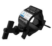 Audibax ACP-4852100BK+K - Morsetto per Truss con Diametro 48-52 mm - Gancio per Traliccio Luci con un Carico Massimo di 100 kg - Morsetto per Luci da Palco - Morsetto per il Fissaggio di Testa Mobile