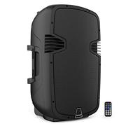 Audibax Arkansas 15 Cassa 15 - Cassa Bluetooth USB/SD - Attiva Cassa 2 Fr - Potenza 400 W, Nero. Controllo a distanza - Equalizzatore del Suono - Misure: 482 x 395 x 740 ml