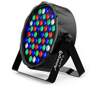 Audibax Austin 54 - Faretto da Discoteca a LED - Faretto Mobile professionale - Dotato di 54 Luci LED RGBW da 1W - Sincronizzazione con la Musica - Modalità Automatica - Connessione DMX a 8 Canali
