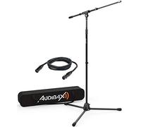Audibax Supporto microfono da pavimento Ayra MS-10 Plus – Regolabile, borsa e cavo XLR 3 m