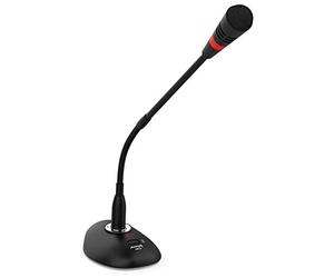 Audibax BMG20 - Microfono per Conferenze - Microfono a Condensatore Cardioide - Distanza di Ricezione del Suono 50 cm - Include Microfono, Cavo e Antivento - Tasto ON/OFF - Connessione XLR