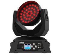 Audibax Iowa 360 Zoom - Testa Mobile Wash con 36 LED RGBW e Zoom motorizzato - Potenza Totale 450W - Tecnologia 4 in 1 - Rotazione Continua di 360º in panoramica e inclinazione - Controllo DMX