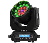 Audibax Iowa Pix 300 - Testa Mobile per Discoteche ed Eventi - Proiettore Mobile Professionale con Zoom motorizzato e Rotazione Continua - Potenza 250W - Testa Mobile Wash con LED Osram
