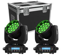 Audibax Kit 2 Cabezas Iowa Pix 300 + Flightcase Doble a Medida