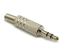 Audibax MiniJack Stereo PRO - Connettore minijack Stereo Placcato Oro 24k - Jack Audio da 3,5 mm - Realizzato in Metallo Solido - Alta conduttività e Basso Rumore