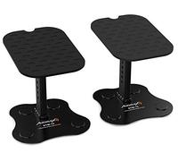 Audibax Neo STM-10 - Supporto da Tavolo per Diffusori - Supporto per Monitor da Studio - Altezza Regolabile da 23,5 a 29 cm - Angolo Regolabile Fino a 10º - Compatibilità Universale con Diffusori HiFi