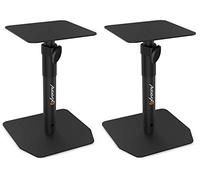 Audibax Neo STM-20 - Supporto da Tavolo per Altoparlanti - Supporto per Monitor da Studio - Altezza Regolabile da 30 a 37 cm - Robusta Base in Acciaio - Compatibilità Universale con Altoparlanti HiFi