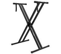 Audibax Onyx 120 - Supporto per Tastiera a Doppia Forbice - Supporto per Tastiera Musicale Elettronica - Sistema di Regolazione con Snodo Easy Lock - Carico di 25 kg - Tastiere da 61, 76 e 88 Tasti