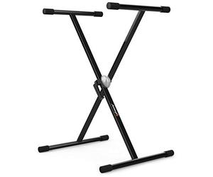 Audibax Onyx 131 - Supporto per Tastiera a Forbice - Supporto per Tastiera Musicale Elettronica - Sistema di Regolazione con Snodo Sferico Easy Lock - Carico di 40 kg - Tastiere da 61, 76 e 88 Tasti