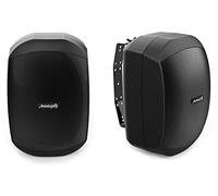 Audibax Ovo 5 Nero - Diffusori Passivi da Scaffale HiFi Speaker - IP65 - Coppia di Diffusori da 30W Continuo in-Linea di Alimentazione 100V - Montaggio a Parete Incluso - Altoparlanti con Woofer da 5"