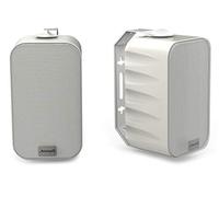 Audibax PR-42T Bianco - Diffusori Passivi da Scaffale HiFi - Coppia di Altoparlanti Stereo a 2 Vie - Rinforzo 75W - Montaggio a Parete Incluso - Altoparlanti con Woofer da 4"