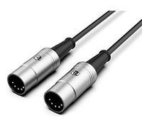 Audibax Pro Cavo Midi Professionale - Segnale Ultrapuro e Preciso - Rivestimento in PVC - Massimo Isolamento - Lunghezza 1,5 Metri - Contatti Connettore Placcati Argento - 5 Pin - Colore Nero