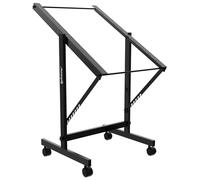 Audibax Pro Rack Stand 9U - Supporto Rack 9U con Ruote - Robusto Supporto Mobile per Armadietto Rack - Viti di Montaggio Incluse - Ruote con Freno di Sicurezza - Realizzato in Acciaio