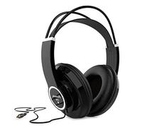 Audibax RH10 - Cuffie per DJ con Cavo da 3 m - Cuffie Stereo per Mixaggio e Monitor da Studio - Driver da 50 mm - Connettore da 3,5 e 6,3 mm - Design Semi-aperto con Buon Isolamento