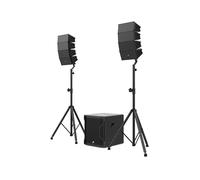 Audibax Seattle 500 - Set di Altoparlanti Stereo per Sistema PA - Line Array Compatto - Sistema a Colonne Attive - Potenza Subwoofer 300W RMS e Altoparlanti 100W+100W RMS - Connessione Bluetooth