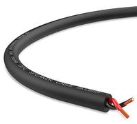 Audibax Silver BSA100 15 Nero - Avvolgicavo Altoparlante - Lunghezza 100 Metri - Filo Intrecciato - Copertura in PVC Flessibile e Resistente - Colore Nero