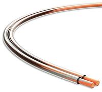 Audibax Silver BSAP20 Trasparente - Avvolgicavo Parallelo per Altoparlante - Lunghezza 20 Metri - Filo Ritorto - Copertura in PVC Flessibile e Resistente - Cavo Trasparente
