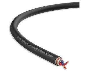 Audibax Silver BSM100 Nero - Avvolgicavo Microfonico Bilanciato - Lunghezza 100 Metri - Filo Intrecciato e Magliato - Copertura in PVC Flessibile e Resistente - Colore Nero