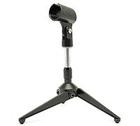 Audibax SM47 - Supporto per Microfono da Tavolo - Supporto da Tavolo con Base per Treppiede - Include Clip per Microfono - Base Stabile e Robusta - Treppiede con Rinforzo in Gomma sulle Gambe