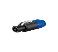 Audibax Speakon a 4 poli - Connettore Speakon a 4 pin - Connettore in metallo solido - Speciale per connessione audio - Lega di zinco per alta conduttività e rumore ultra basso