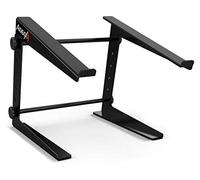 Audibax TOP-5 - Supporto per Laptop - Supporto per Computer per Cabina o Studio DJ - Altezza Regolabile da 16,5 a 25,5 cm - Copertura Inclusa - Supporto Pieghevole per Laptop per DJ - In Acciaio