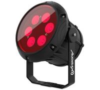 Audibax Water 18 - Faretto da Discoteca a LED - Potenza 60W - Protezione IP65 - Faretto Professionale da Esterno Dotato di 6 luci LED RGBW da 10W - Sincronizzazione Musicale e modalità Automatica