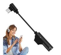 Audio Adapter - Aluminum Alloy And TPE, 4,61 in USB To 3,5 mm Jack Audio Adapter High-Definition Sound Quality | Function Charging And Listening Cable Converter For Smartphone, Tablet, Laptops
