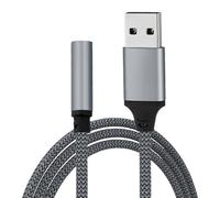 Audio Adapter - USB To Jack Adapter | Sound Card Adapter | External Sound Card Jack Audio Adapter, USB Adapter, Audio Cable For Headphone, PC, laptop, Desktop - Audio Adapter For Home, Office