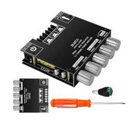 Audio Amplifier Board | 9,3 x 9 x 2,2 cm with Treble and Bass Control | Wide Voltage Compatibility Speaker Sound System Amp Board | for Home Car Workshop Outdoor Gamers Garage DIY Enthusiasts