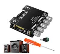 Audio Amplifier Board with Treble and Bass Control, Speaker Sound System Amp Board + High-Fidelity Output + Home, Car, Workshop, Outdoor, Gamers, Garage, DIY Enthusiasts, Hobbyists Black
