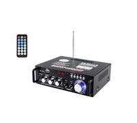 Audio Amplifier HiFi Amplifier 600W Stereo Amplifier Bluetooth 5.0, 12V 220V 2 Channels, LCD Display, High Fidelity, Portable FM Radio, SD Card/USB Input, For Home or Car