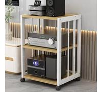 Audio Bianco3Tier Supporto AV angolare regolabile per lettore DVD e amplificatoreModerna unità di archiviazione multimediale per Home Theater e accessori multimediali