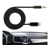 Audio Cable, Type C Adapter Cord, Shielded Stereo Wires, Flexibility Material, High-Fidelity Sound Transmission, Ideal for Headphones Phone Computer and Car Audio Systems, 3.5mm