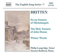 Audio Cd Benjamin Britten - English Song Series 7